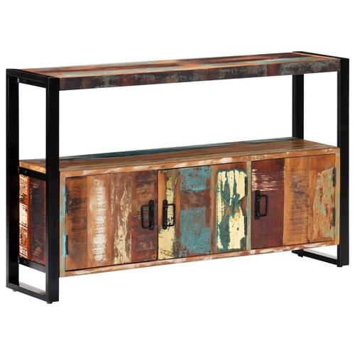 Skænk 120x30x75 cm massivt genbrugstræ