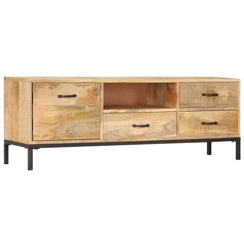 Tv-skab 130x30x45 cm massivt mangotræ