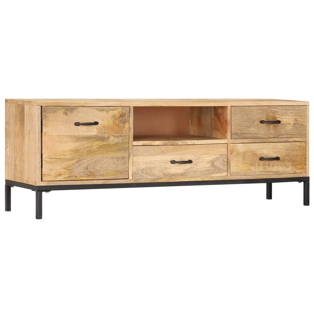 Tv-skab 130x30x45 cm massivt mangotræ