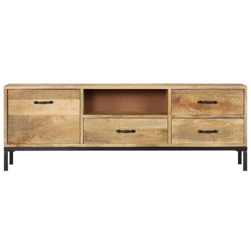 Tv-skab 130x30x45 cm massivt mangotræ