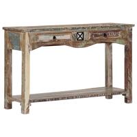 Konsolbord 120x40x75 cm massivt genbrugstræ