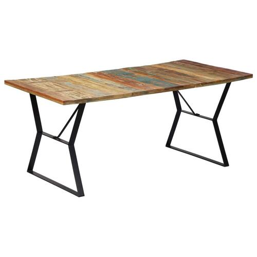Spisebord 180x90x76 cm massivt genbrugstræ