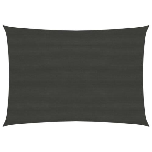 Solsejl 2,5x3,5 m 160 g/m² HDPE antracitgrå (OUTLET A)