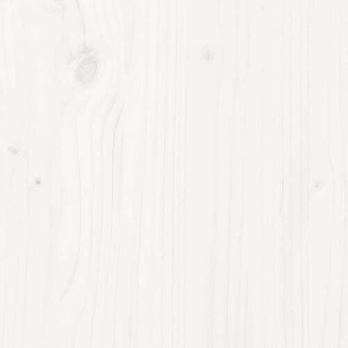 Liggestol 199,5x62x55 cm massivt fyrretræ hvid (OUTLET A)