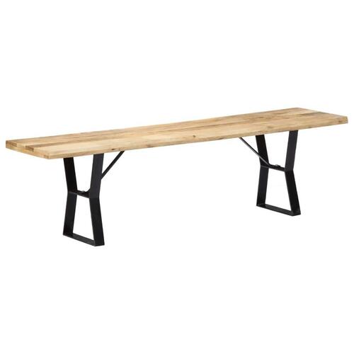 Bænk i massivt mangotræ 160 cm