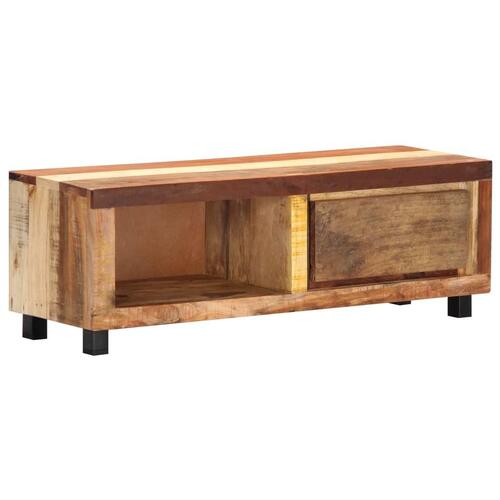 Tv-skab 100x30x33 cm massivt genbrugstræ