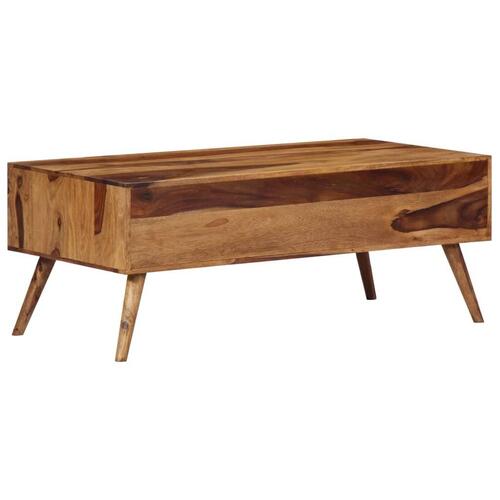 Sofabord 100x50x39 cm massivt træ