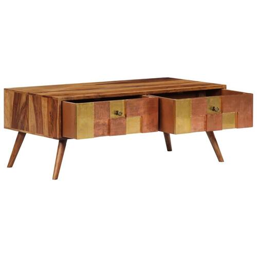 Sofabord 100x50x39 cm massivt træ