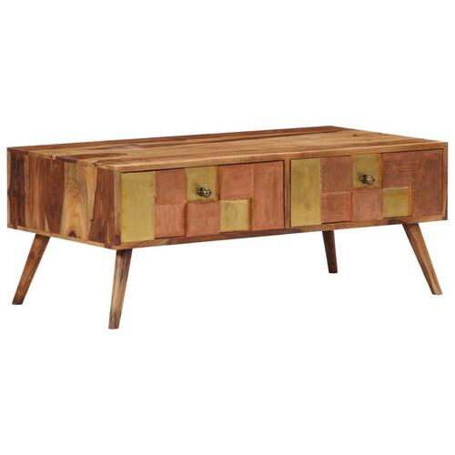 Sofabord 100x50x39 cm massivt træ