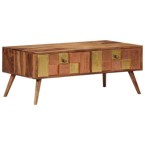 Sofabord 100x50x39 cm massivt træ