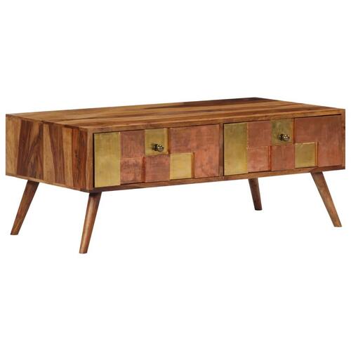 Sofabord 100x50x39 cm massivt træ