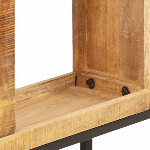 Bogreol 80 x 25 x 175 cm massivt mangotræ