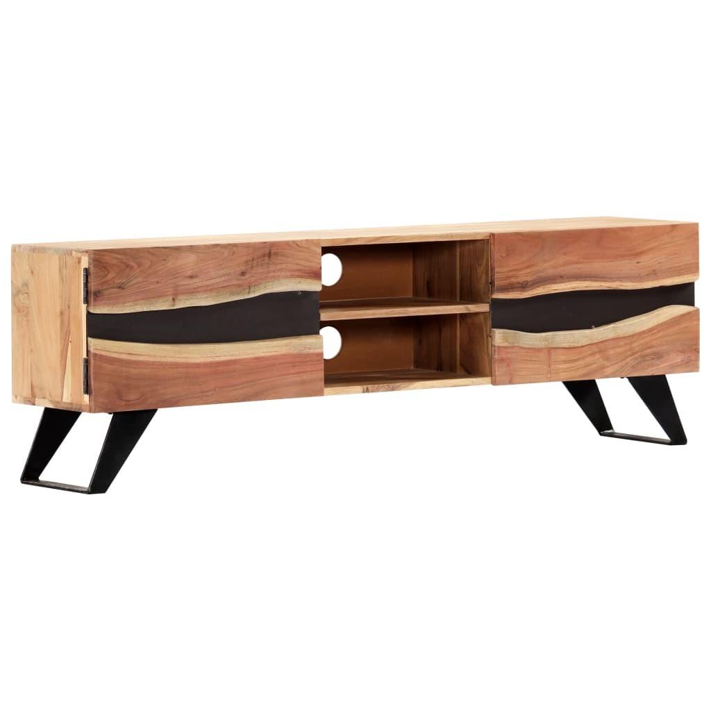 Tv-bord 140x30x45 cm massivt akacietræ