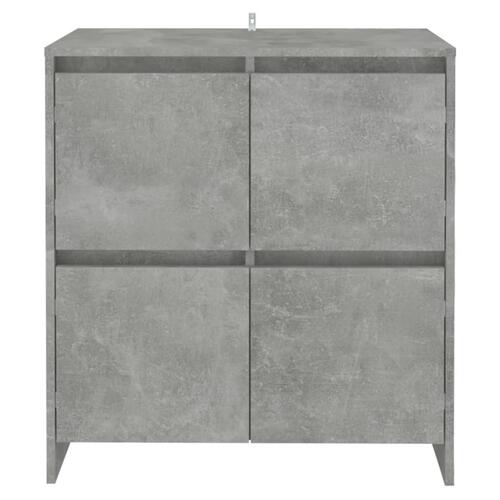 Skænke 2 stk. 70x41x75 cm konstrueret træ betongrå