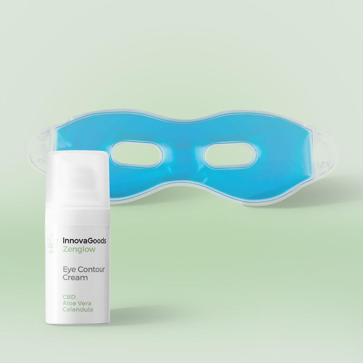 Zenglow - Pakke til øjenomrids med CBD (gelmaske + øjencreme 15 ml)