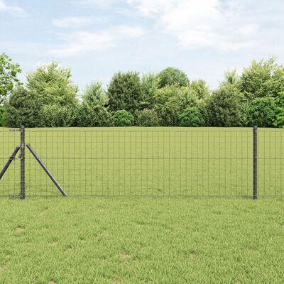 Staklister 26 stk Grå Ø32 mm 80 cm Galvaniseret Stål