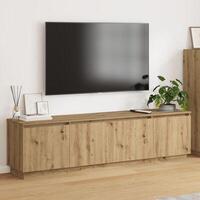 TV skab med LED Artisan eg 180x38x49 cm Konstrueret træ
