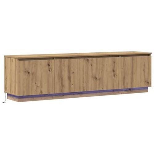 TV skab med LED Artisan eg 180x38x49 cm Konstrueret træ