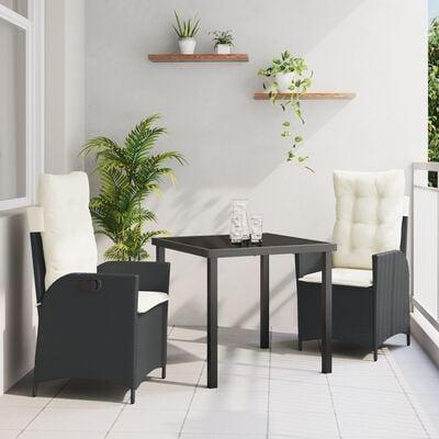 Have Spisebordssæt Med Pude 7 Dele Polyrattan - Blandet beige