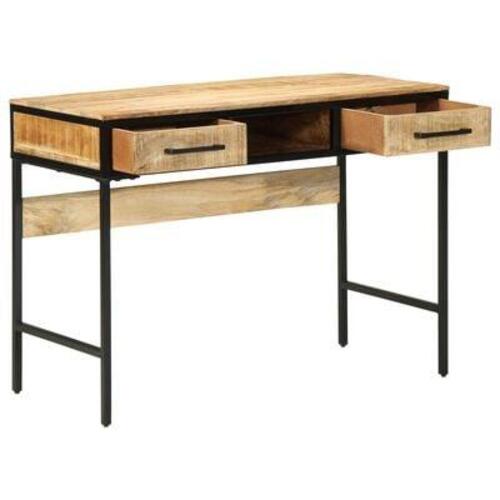 Skrivebord 100x50x75 cm Massivt Træ Rå Mango