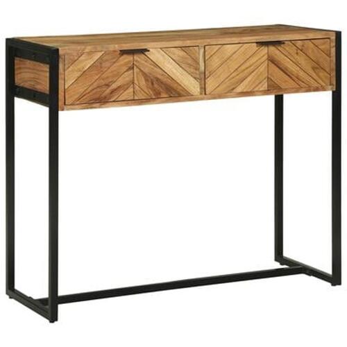 Konsolbord 90x35x75 cm Massivt Træ Akacie