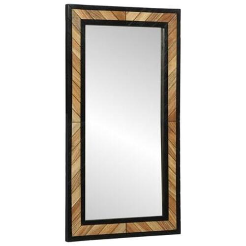 Spejl 90x2x50 cm Solid Acacia Træ