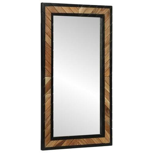 Spejl 90x2x50 cm Solid Acacia Træ
