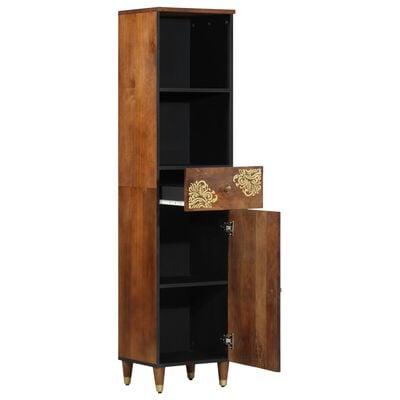 Sidebord honningfarvet 38 x 33,5 x 160 cm Massivt mangotræ billede