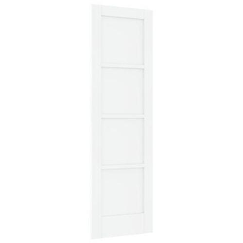 Indvendig Dør 'ORKDAL'Hvid 61x198,5x4 cm Massiv Træ Fyrretræ
