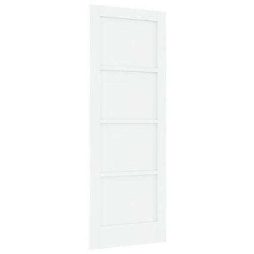 Indvendig Dør 'ORKDAL'Hvid 73.5x198.5x4 cm Massiv Træfyr