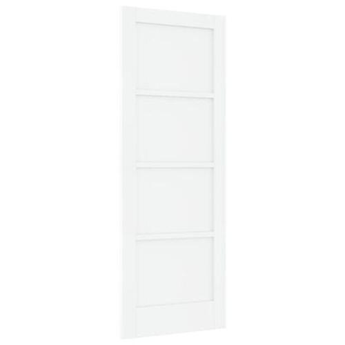 Indvendig Dør 'ORKDAL'Hvid 73.5x198.5x4 cm Massiv Træfyr