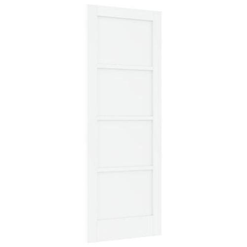 Indvendig Dør 'ORKDAL'Hvid 73.5x198.5x4 cm Massiv Træfyr