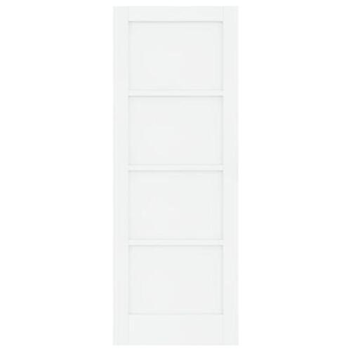 Indvendig Dør 'ORKDAL'Hvid 73.5x198.5x4 cm Massiv Træfyr
