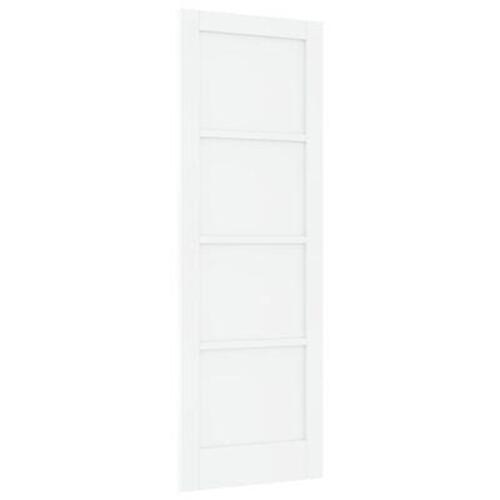 Indvendig Dør "ORKDAL" Hvid 73.5x211x4 cm Solidtræ Fyr