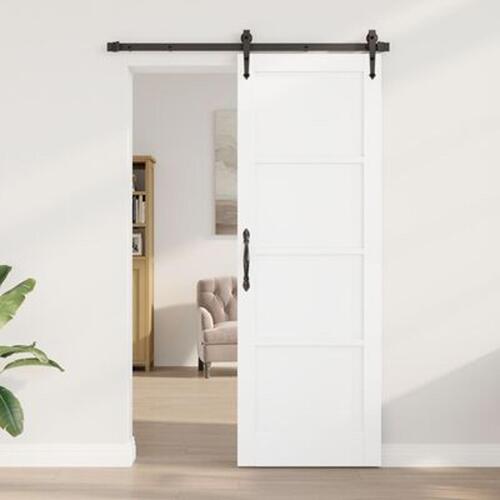Indvendig Dør "ORKDAL" Hvid 73.5x211x4 cm Solidtræ Fyr
