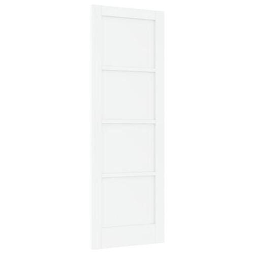 Indvendig Dør "ORKDAL" Hvid 73.5x211x4 cm Solidtræ Fyr