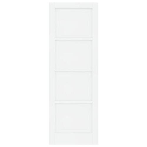 Indvendig Dør "ORKDAL" Hvid 73.5x211x4 cm Solidtræ Fyr