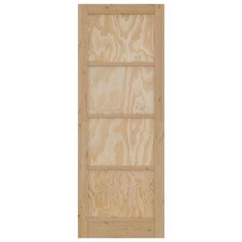 Indvendig Dør "ORKDAL" 78x211x4 cm Massiv Træ Fyr