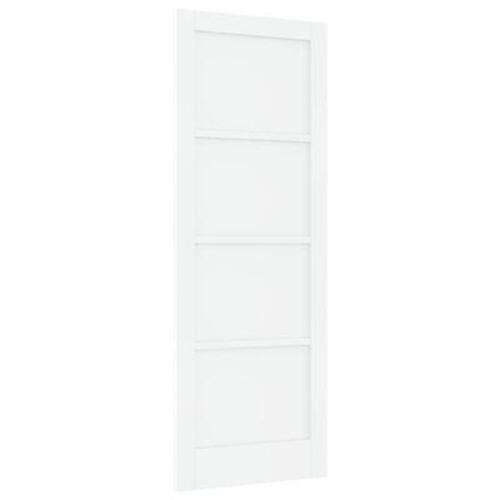 Indvendig Dør "ORKDAL" Hvid 78x211x4 cm Massiv Træs Fyrretræ