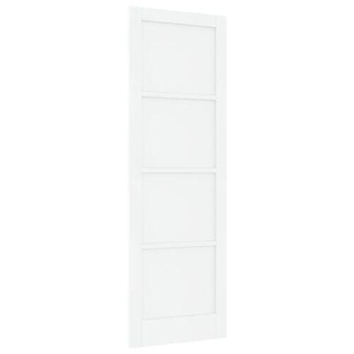 Indvendig Dør 'ORKDAL'Hvid 78x232x4 cm Massiv Træ Fyr