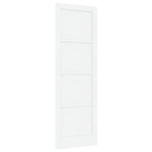 Indvendig Dør 'ORKDAL'Hvid 78x232x4 cm Massiv Træ Fyr