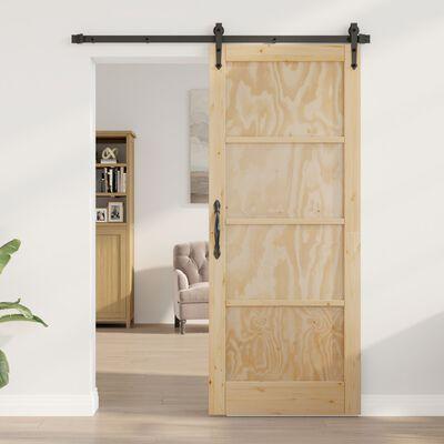 Indvendig Dør "ORKDAL" 83x202x4 cm Solid Træ Fyrretræ