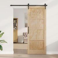 Indvendig Dør 'ORKDAL'83x211x4 cm Solid Træ Fyrretræ