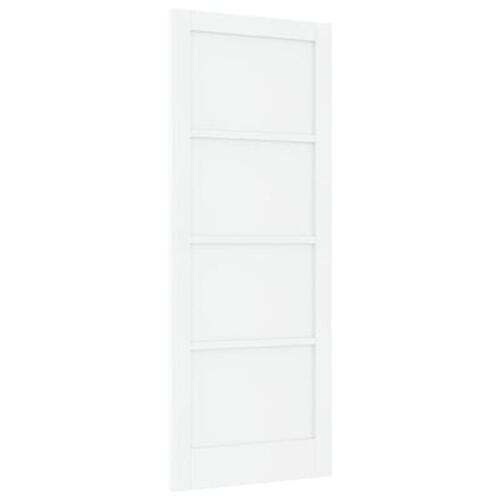 Indvendig Dør "ORKDAL" Hvid 83x211x4 cm Massiv Træ Fyr