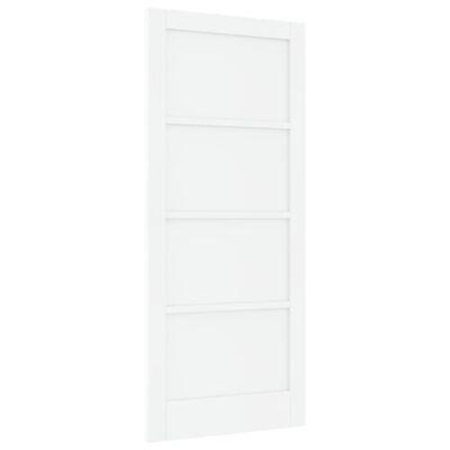 Indendørs Dør 'ORKDAL'Hvid 86x198.5x4 cm Massiv Træ Fyr