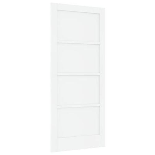 Indendørs Dør 'ORKDAL'Hvid 86x198.5x4 cm Massiv Træ Fyr