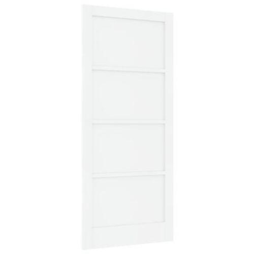 Indvendig Dør "ORKDAL" Hvid 93x211x4 cm Solid Træ Fyr