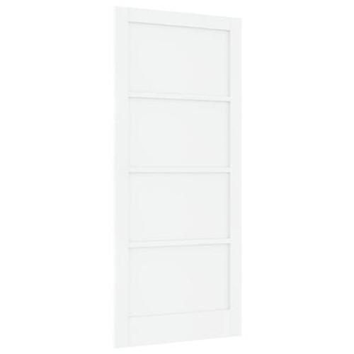 Indvendig Dør "ORKDAL" Hvid 93x211x4 cm Solid Træ Fyr
