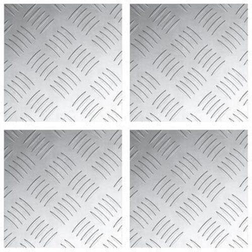 Aluminium Trappetrin 4 stk Skridsikker 20x20 cm
