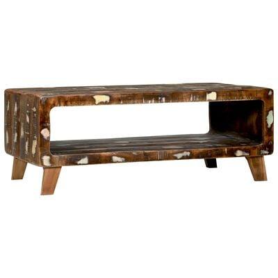 Sofabord 90x50x35 cm Solidt Træ Genbrug